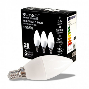 LED Bulb - 4.5W E14 Candle...