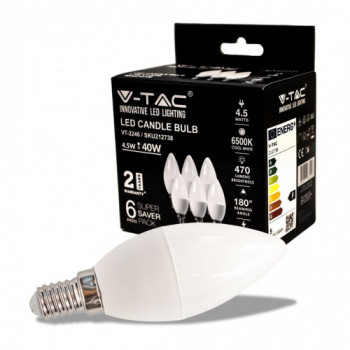 LED Bulb - 4.5W E14 Candle...