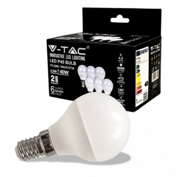 LED Bulb - 4.5W E14 P45...