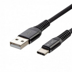 1 M Type C USB Cable Black - Diamond Series