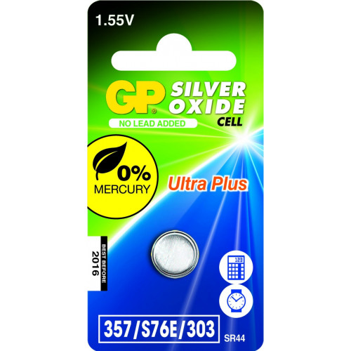 GP Batteries Silver Oxide Cell 357 Batteria...