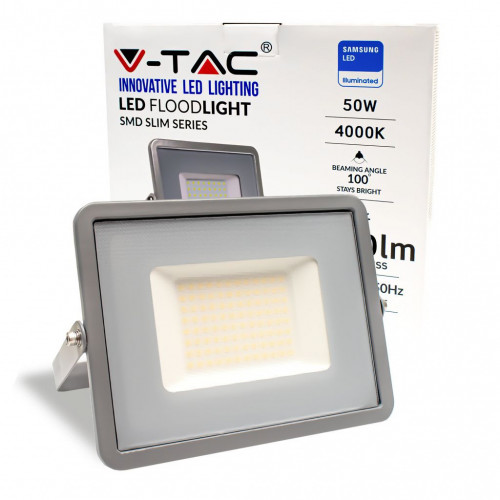 50W SMD FLOODLIGHT WITH SAMSUNG CHIP 4000K GREY...