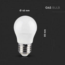 V-TAC Lampadina LED E27 4,8W G45 RF Controller con Telecomando 24 Tasti RGB + 3000K Dimmerabile