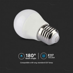 V-TAC Lampadina LED E27 4,8W G45 RF Controller con Telecomando 24 Tasti RGB + 3000K Dimmerabile