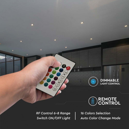 V-TAC Lampadina LED E27 4,8W G45 RF Controller...