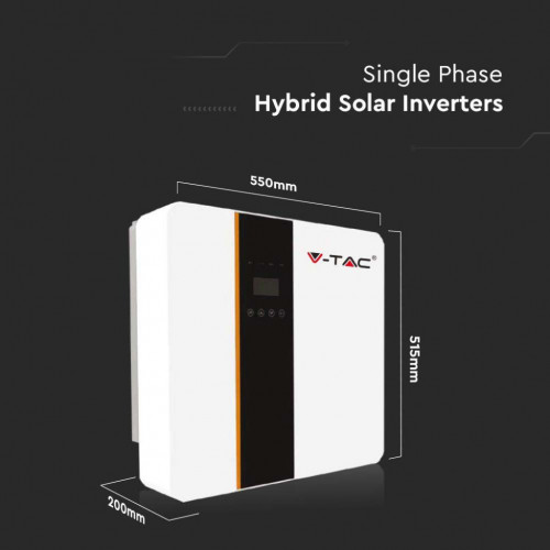 V-TAC Inverter Fotovoltaico Monofase Ibrido...