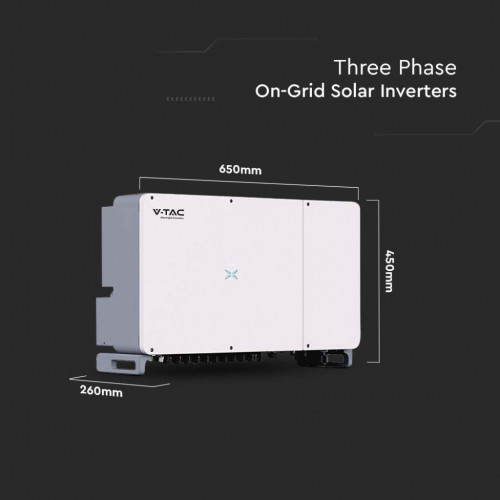 V-TAC Inverter Fotovoltaico Trifase On-Grid...