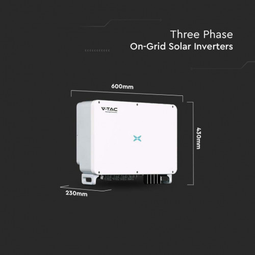V-TAC Inverter Fotovoltaico Trifase On-Grid...