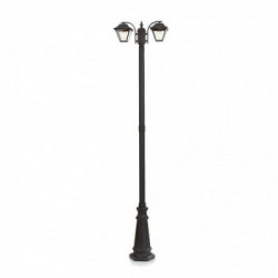 Pole Lamp 2XE27 2280mm IP44 Black