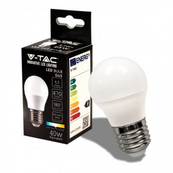 LED Bulb - 4.5W E27 G45 4000K