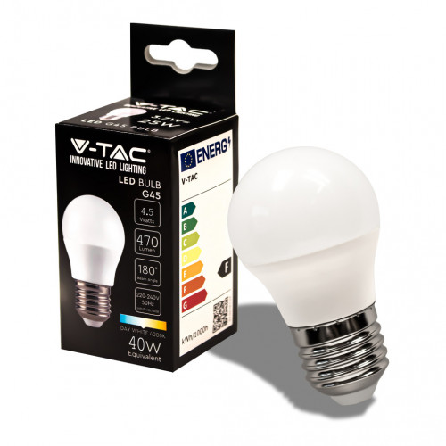 LED Bulb - 4.5W E27 G45 4000K