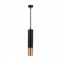 1*GU10 Hanging Pendant Black + Gold D:60*300MM