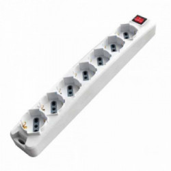 V-TAC 8714 prolunghe e multiple 1,5 m 7 presa(e) AC Interno Bianco