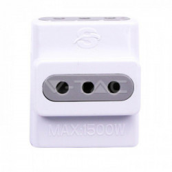 V-TAC 8721 adattatore per presa di corrente Tipo L (IT) Tipo L (IT) + Tipo F Bianco