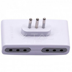 V-TAC 8725 adattatore per presa di corrente Tipo L (IT) Bianco