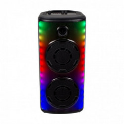 20W Rechargeable Speaker With 1 Wired Microphone-Rf Control & Handle(2*8Inch)