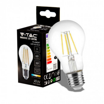 6W A60 Filament Bulb-Clear...