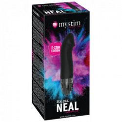 Mystim Real Deal Neal E-Stim - Vibratore Speciale con Glande, 8 MOD, 5 MOD E-voice, Impermeabile, Ricaricabile