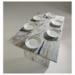 Terraneo EL530VI Tavolo Consolle Vintage 4/6 Posti, Allungabile, 120x75x35/70 cm