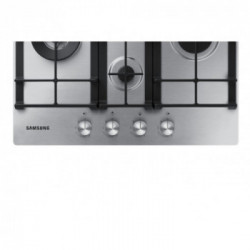 Samsung NA64H3031BS - Piano Cottura a Gas, 4 Fornello(i), 60 cm, Nero, Acciaio Inossidabile