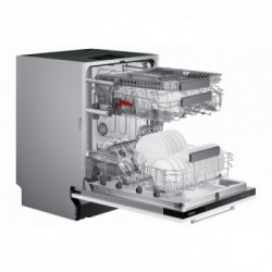 Samsung DW60A6090IB/ET - Lavastoviglie da Incasso a Scomparsa Totale, 14 Coperti, 60 cm, 3° cestello, CLasse E