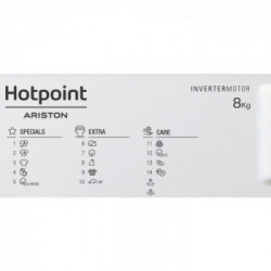 Hotpoint BI WMHG 81284 EU - Lavatrice da Incasso a Carica Frontale, 8 Kg, 1200 Giri, Classe C 