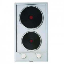Beko HDCE 32201 X - Piano Cottura Domino Elettrico, 2 Zone Cottura, 30cm