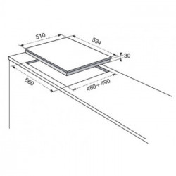 Electrolux RGG6243LOX - Piano Cottura a Gas, 4 Fornello(i), Tripla Corona, 59.4 cm, Acciaio Inossidabile