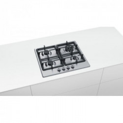 Bosch PGH6B5B90 - Piano Cottura a Gas, Serie 4, 4 Fuochi, 60 cm, Inox