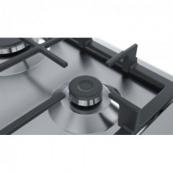 Bosch PGH6B5B90 - Piano Cottura a Gas, Serie 4, 4 Fuochi, 60 cm, Inox