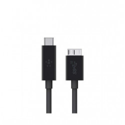 Belkin F2CU031BT1M-BLK cavo USB 0,91 m USB 3.2 Gen 2 (3.1 Gen 2) USB C Micro-USB B Nero