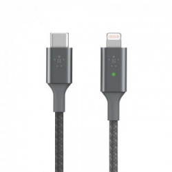 Belkin Smart LED USB-C to Lightning Grigio