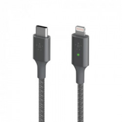 Belkin Smart LED USB-C to Lightning Grigio
