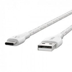 Belkin DuraTek Plus cavo USB 1,2 m USB 2.0 USB A USB C Bianco