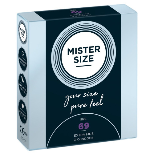 Mister Size 69 mm - Preservativi Sottili in...