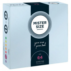 Mister Size 64 mm - Preservativi Sottili in Lattice, Confezione da 36