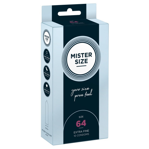 Mister Size 64 mm - Preservativi Sottili in...