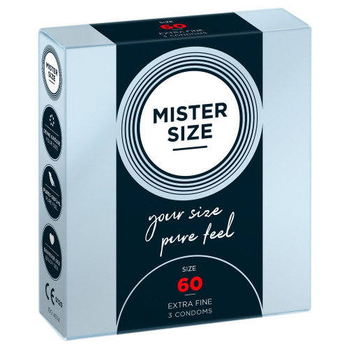 Mister Size 60 mm - Preservativi Sottili in...