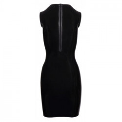 Late X Ivonne - Miniabito in Lattice Nero, Taglia S