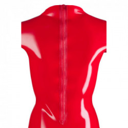 Late X Red Patricia - Miniabito in Lattice Rosso, Taglia L