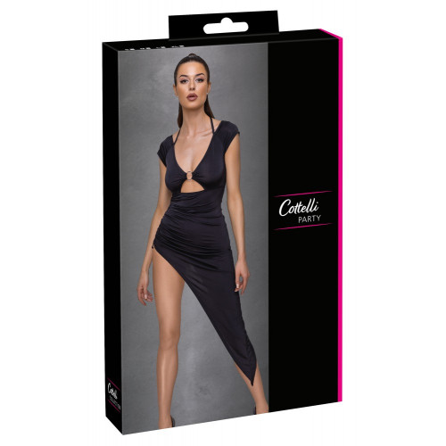 Cottelli Party Ruffles - Abito Lungo Nero,...