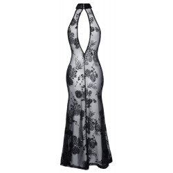 Noir Handmade Carla - Abito senza Maniche Nero, Trasparente, Taglia L