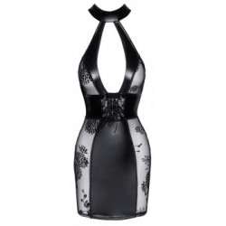 Noir Handmade Petra - Miniabito Nero, Taglia XL