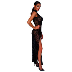 Noir Handmade Loona - Abito senza Maniche Nero, Trasparente, Taglia S