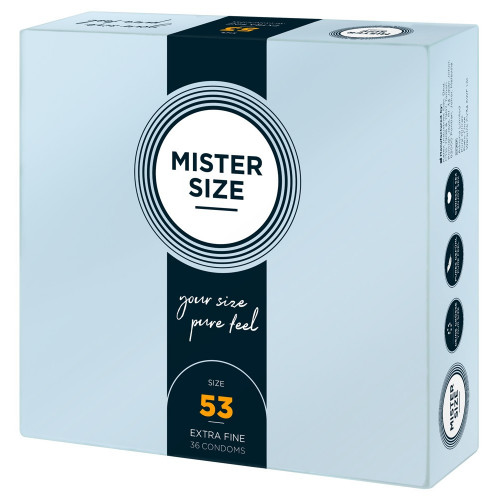 Mister Size 53 mm - Preservativi Sottili in...