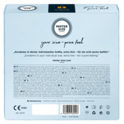Mister Size 53 mm - Preservativi Sottili in Lattice, Confezione da 36