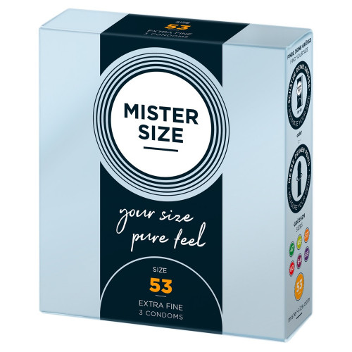 Mister Size 53 mm - Preservativi Sottili in...