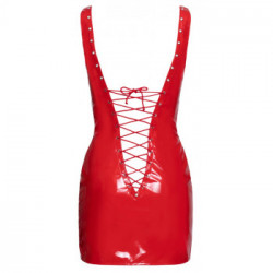 Black Level Vinyl Maddy - Miniabito Rosso Lucido, Taglia L