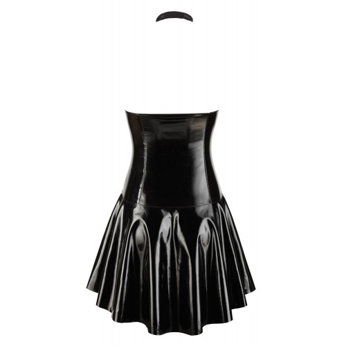 Black Level Mara - Miniabito Nero Lucido con...