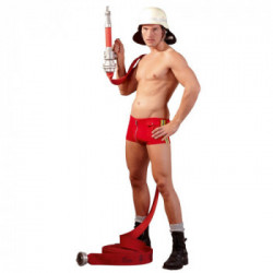 Svenjoyment Men's Pants Red - Boxer da Uomo Rossi con Zip, Taglia M